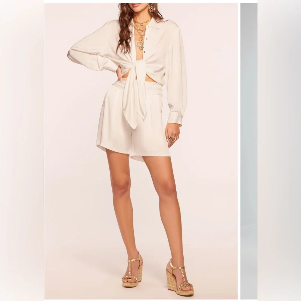 NWT RAMY BROOK Joss Satin Shorts - Picture 2 of 9